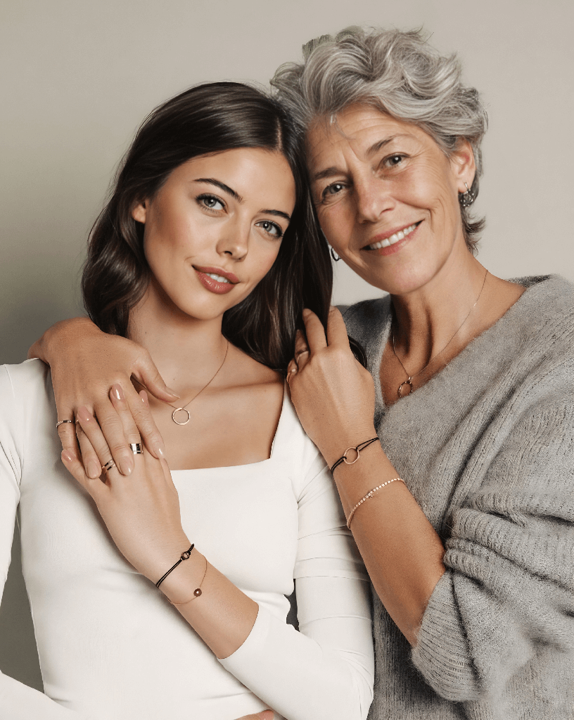Mother and daughter photo on Mother's Day Mother and daughter photo on Mother's Day