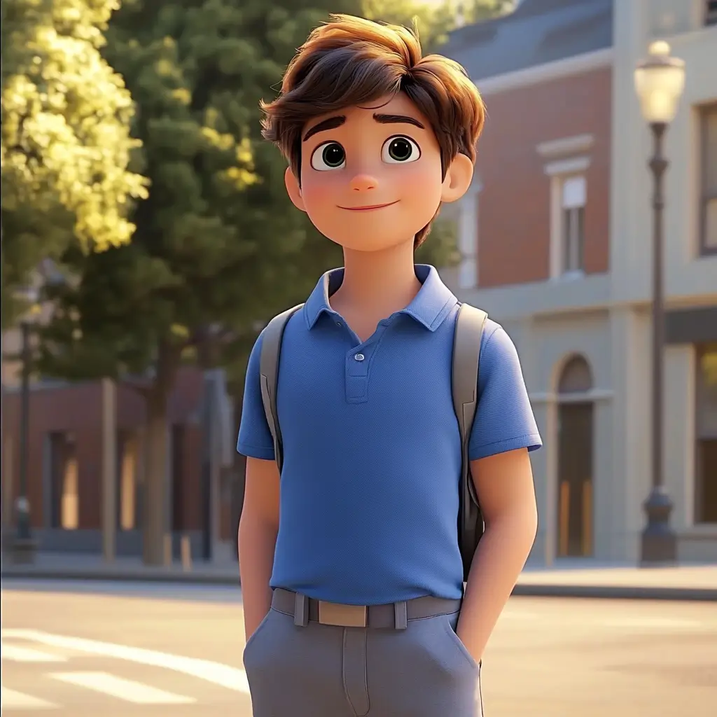 Cute Cartoon Boy