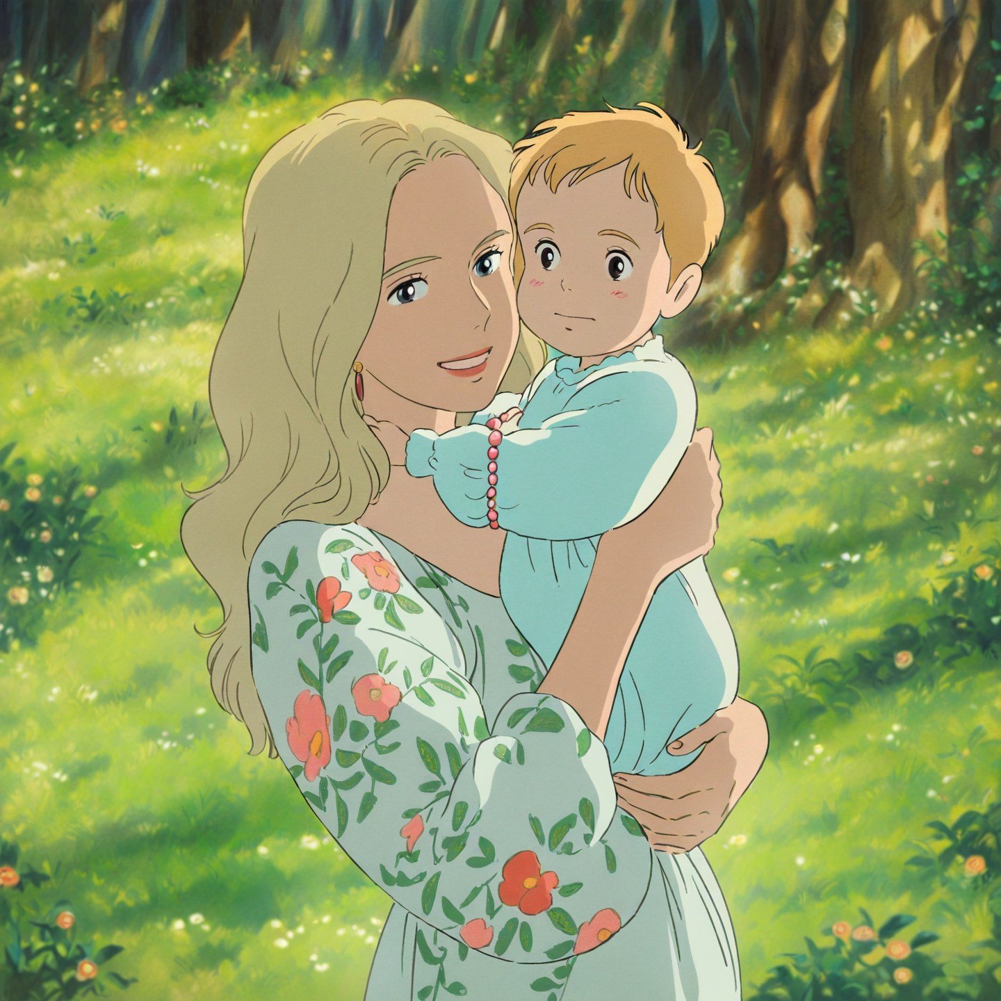 Ghibli Style Mother's Day Art Ghibli Style Mother's Day Art