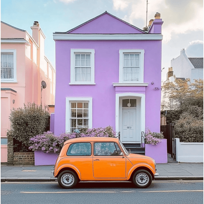Town House and Car Photo to Pencil Sketch