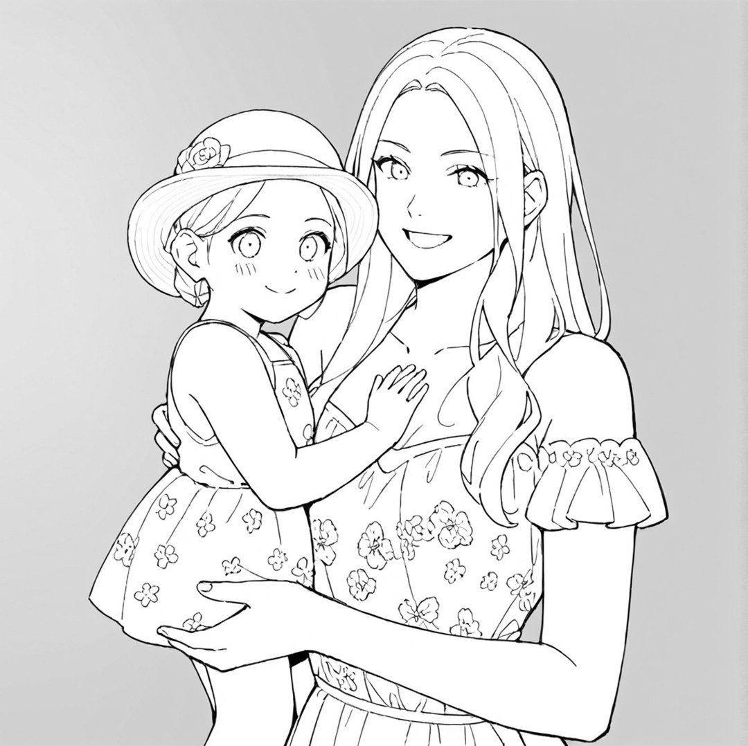 Mother's Day Photo to Sketch Mother's Day Photo to Sketch