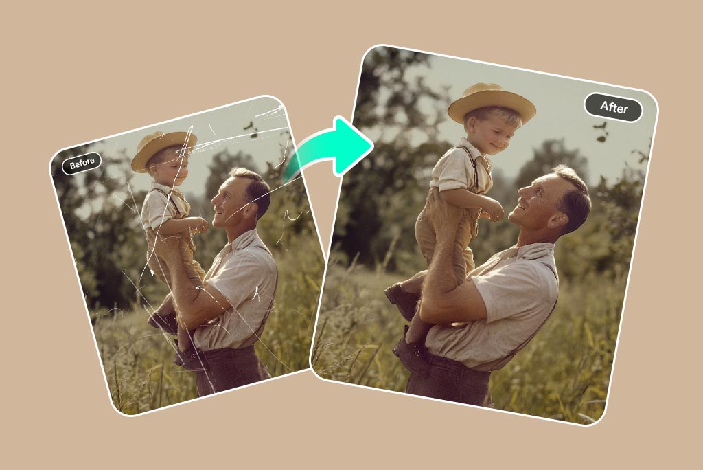 Restore Old Photos by Removing Scratches