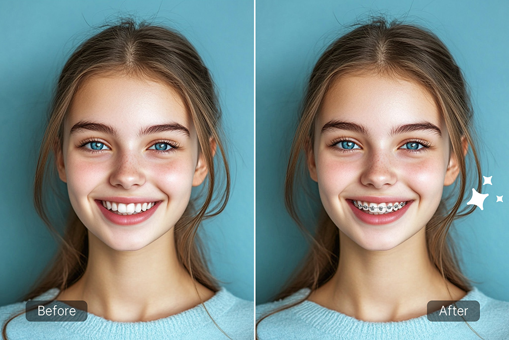 Try Our Braces Filter Online to Instantly Preview Your Smile