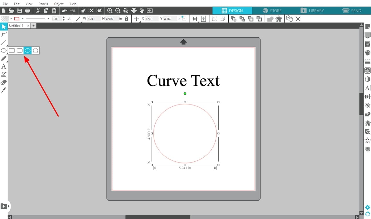 Add shape for curvature - How to Curve Text