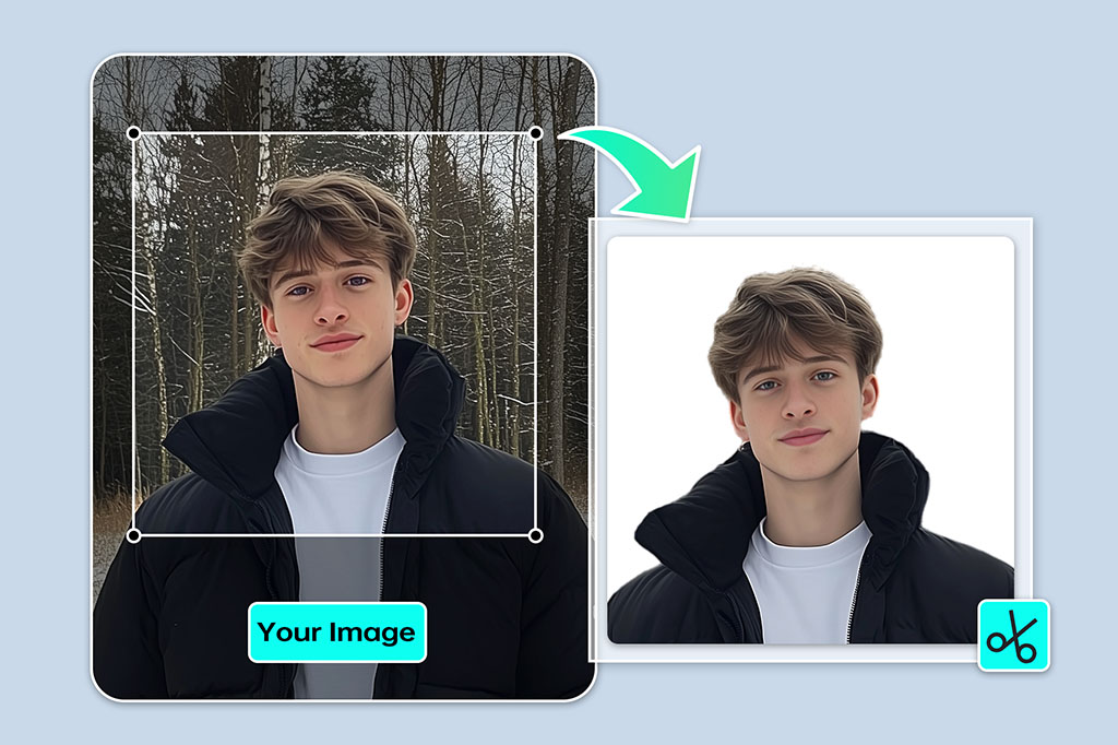 Create Passport Photo Online with insMind AI Passport Photo Maker