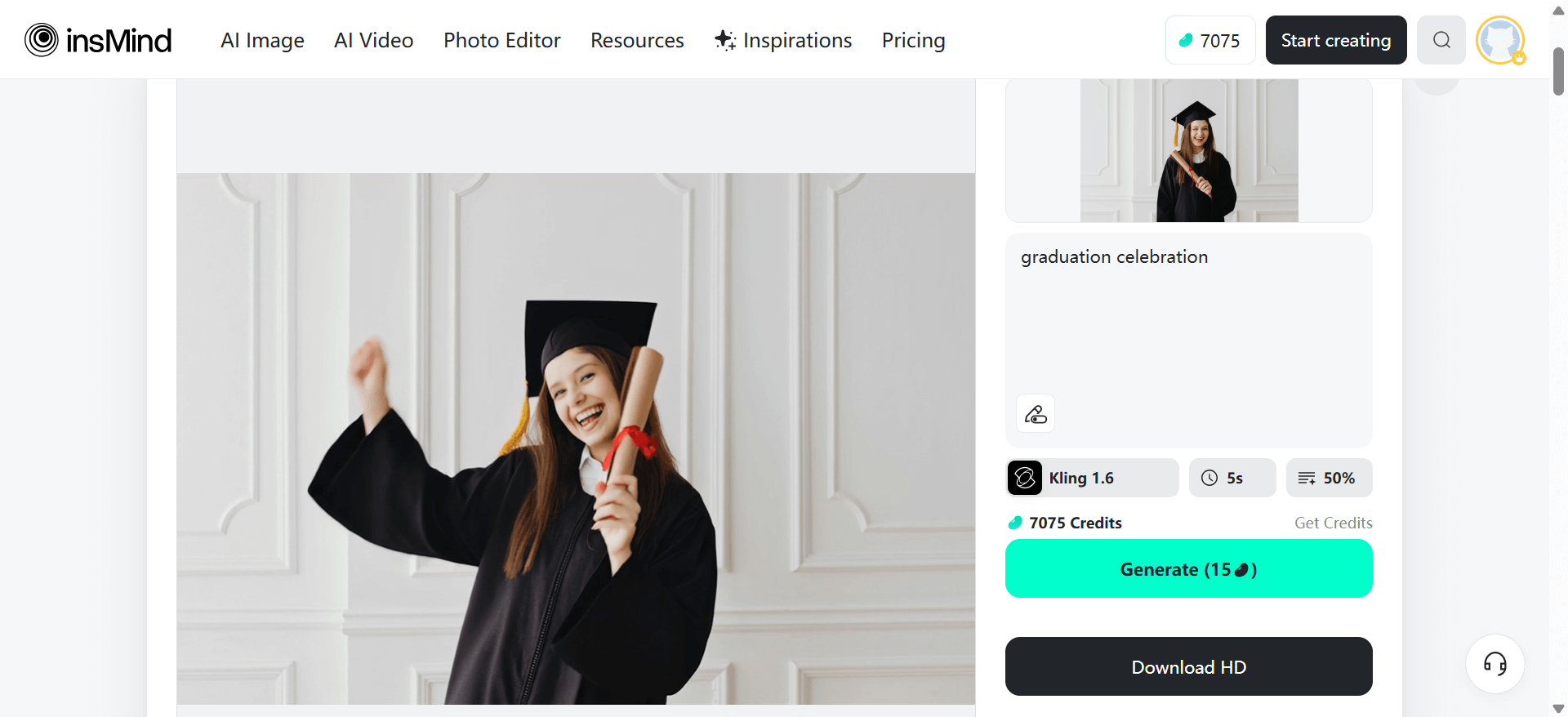 Save your video for sharing, personal projects, or social media use.