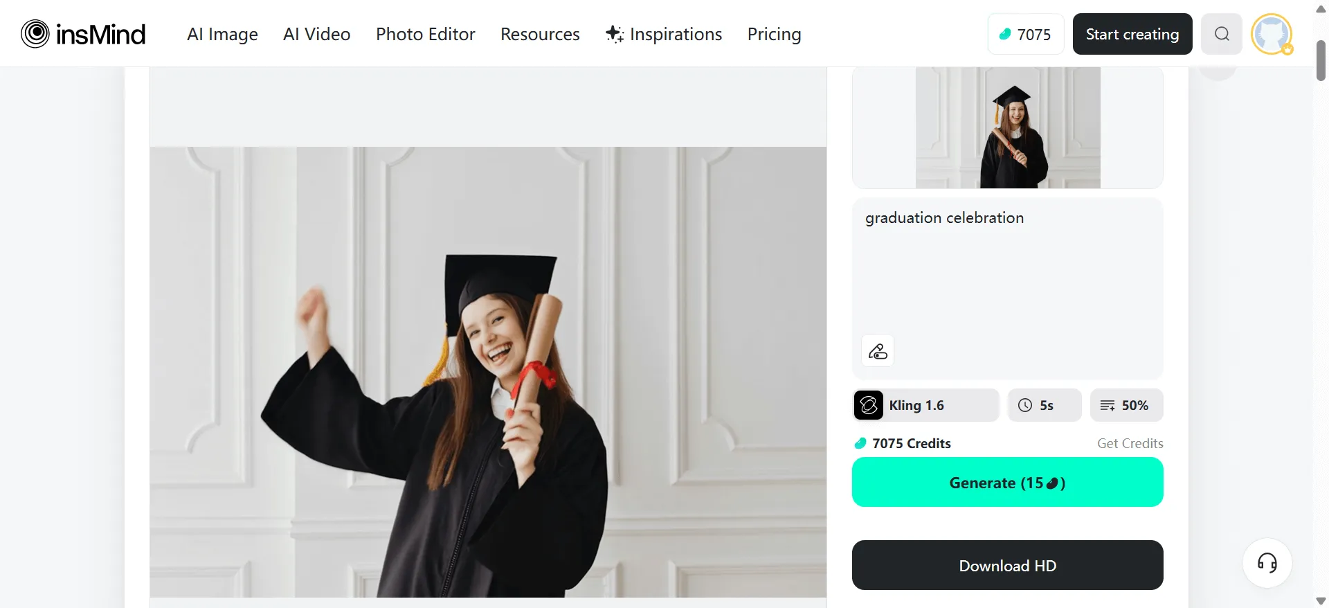 Save your video for sharing, personal projects, or social media use.