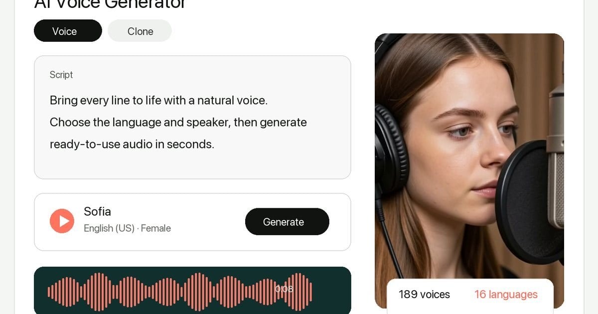 AI Voice Generator