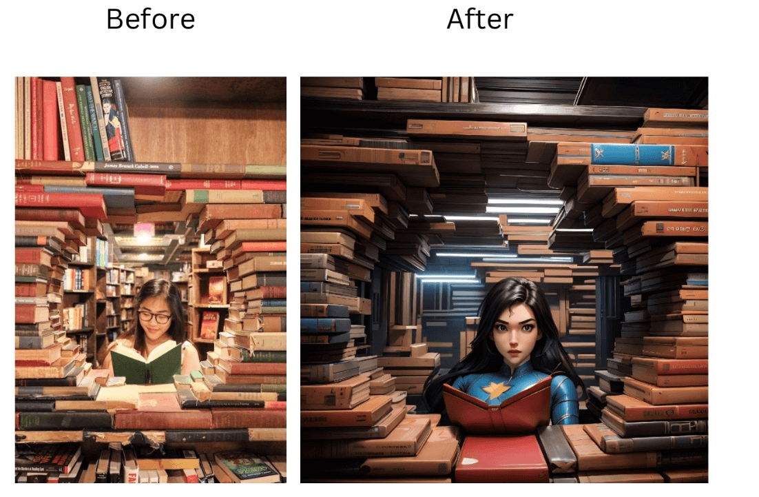 Surprise someone with their own AI-generated superhero.