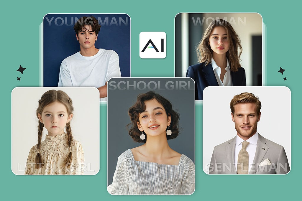 AI人像生成：一鍵創建逼真虛擬人臉