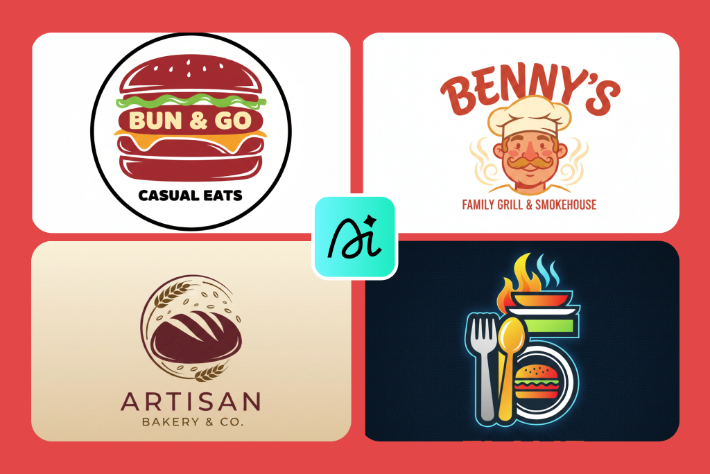 Customize Your Restaurant Logo Design in Multiple Styles