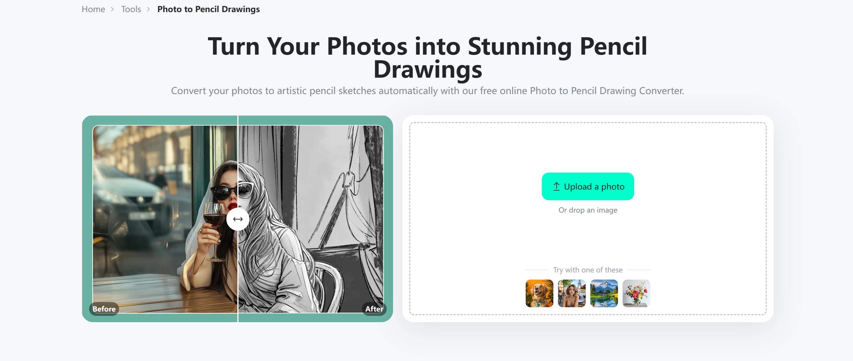 Start converting your images to pencil paintings effortlessly using the insMind