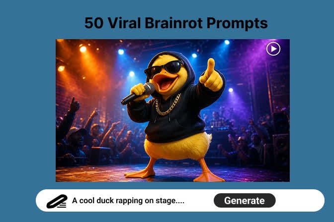 50 Scroll-Stopping AI Brainrot Prompts for Viral Meme Videos 50 Scroll-Stopping AI Brainrot Prompts for Viral Meme Videos