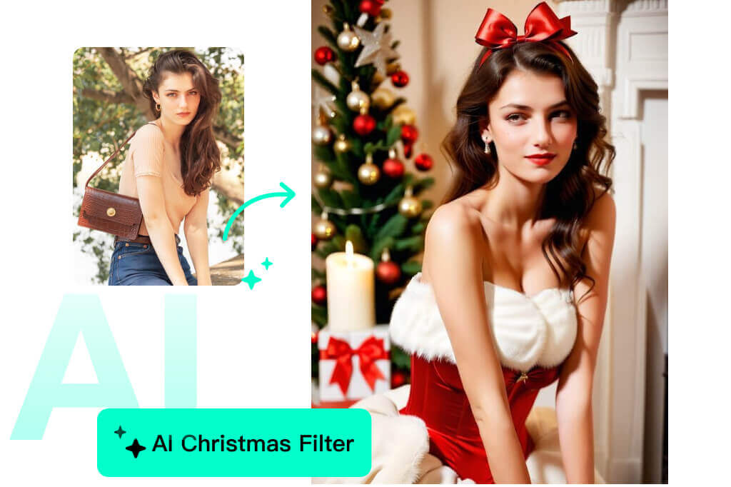 Transform Your Photo into Christmas Style with One-Click