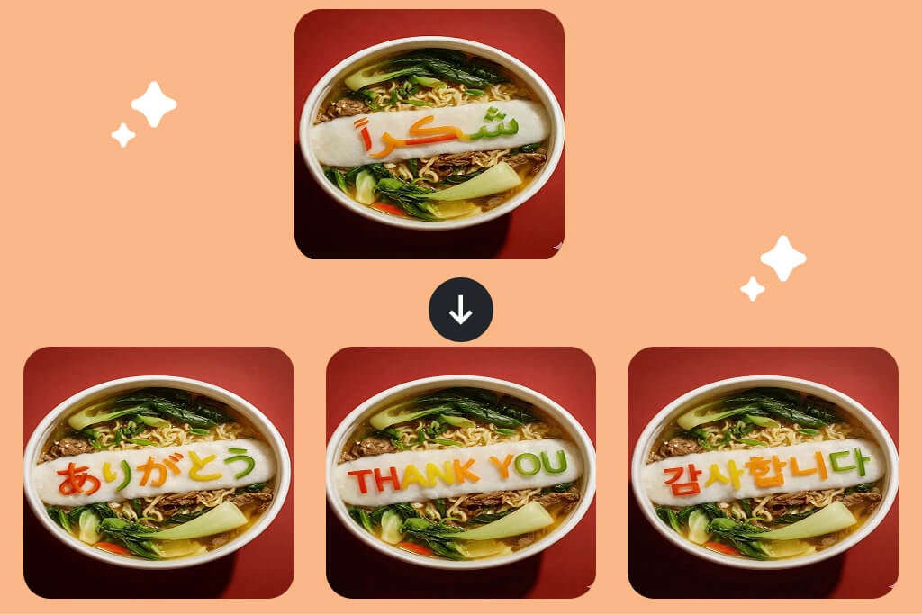 Translate One Arabic Image into Many Languages at Once Translate One Arabic Image into Many Languages at Once