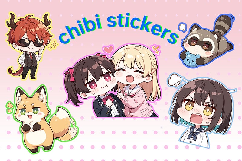 Make&nbsp;Cute&nbsp;Chibi&nbsp;Stickers