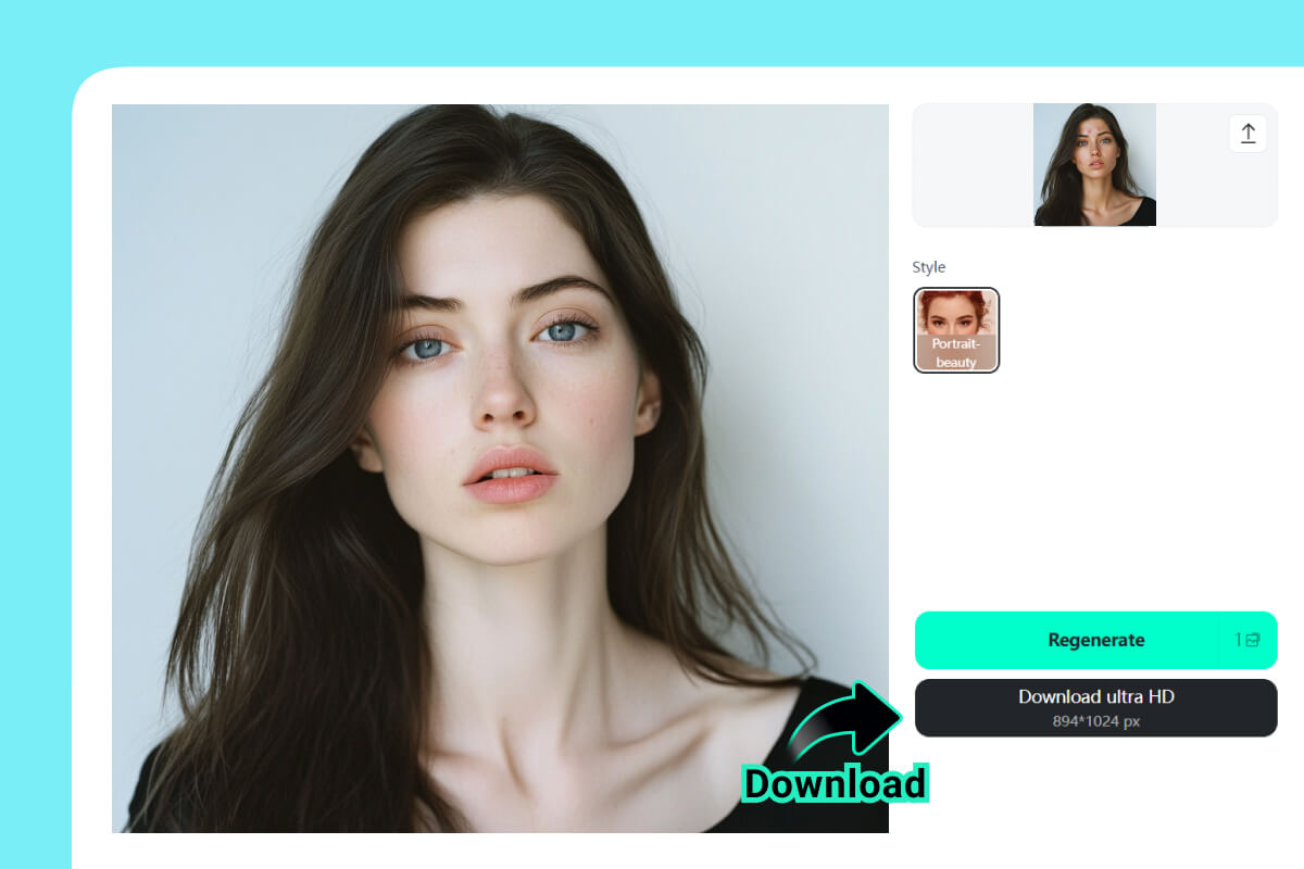 Download your retouched image