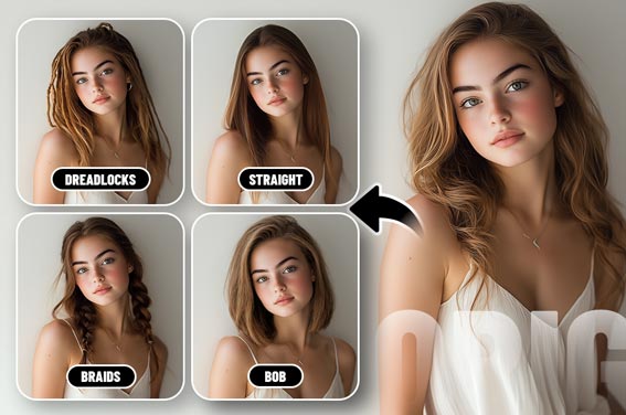Female Hairstyle Changer