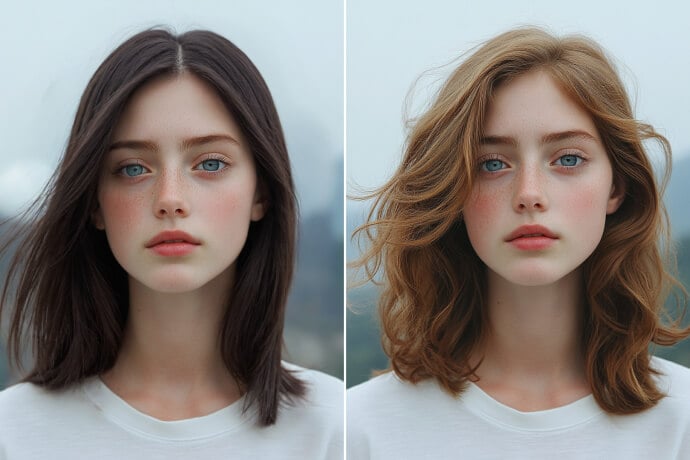 AI Perm Hairstyle Filter