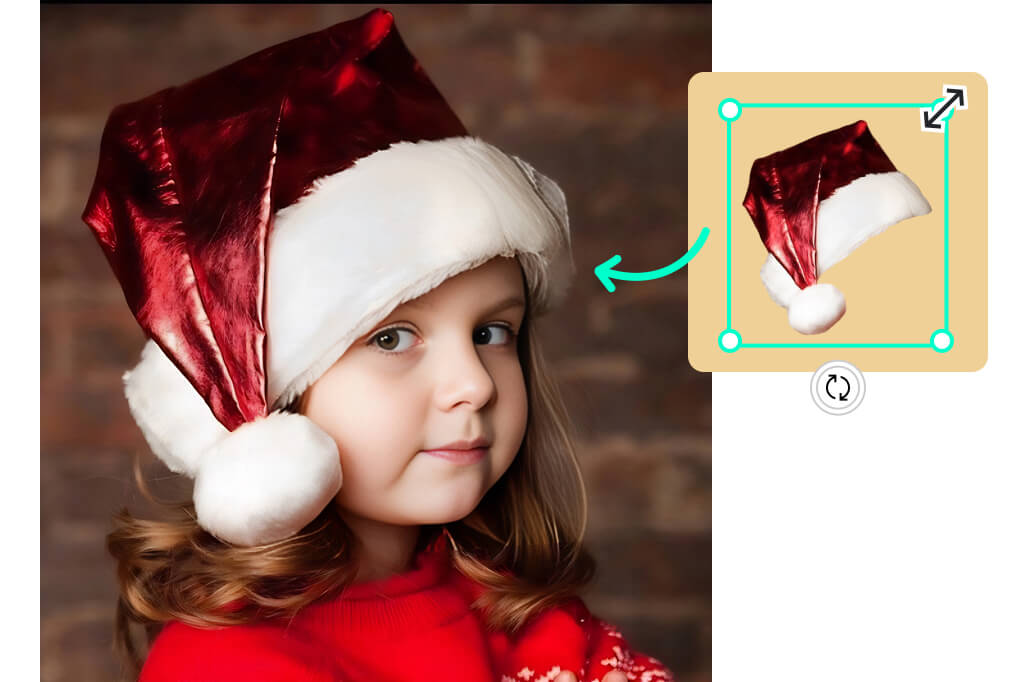 Add Christmas Hat to Your Picture with One Click