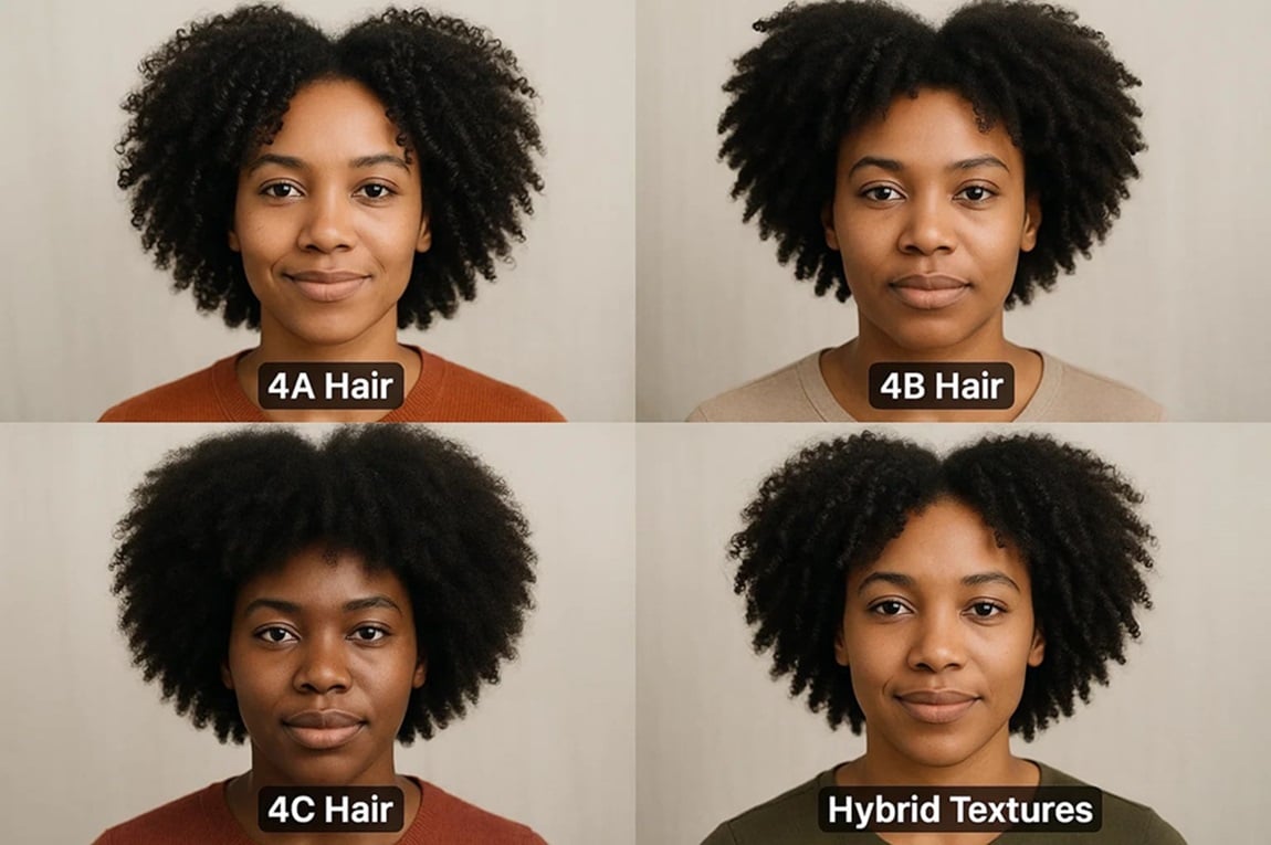 Different types of Afro ladies hairstyles for natural curls Explore various Afro hairstyles for women, from 4A to 4C textures, celebrating natural beauty and unique curls.