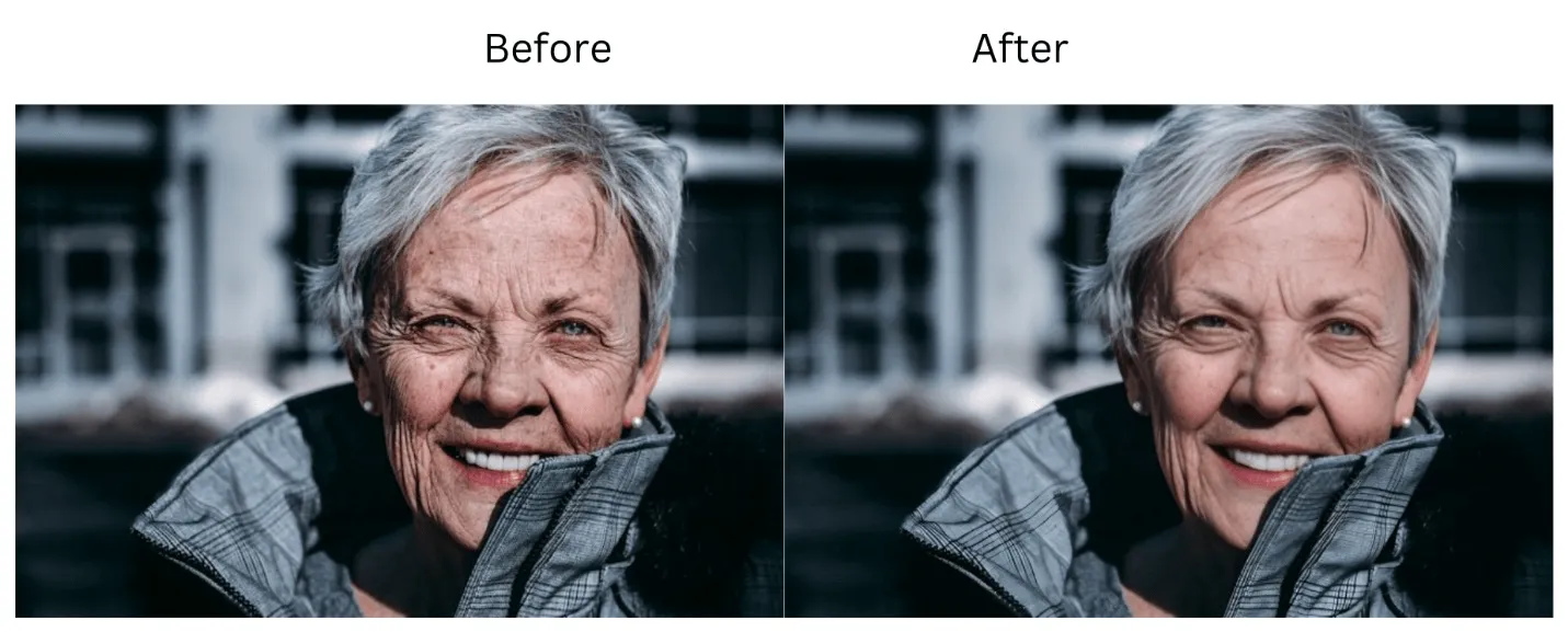 Your portrait will be retouched by insMind AI and become more clear.