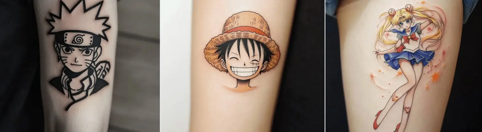 classic anime tattoo character
