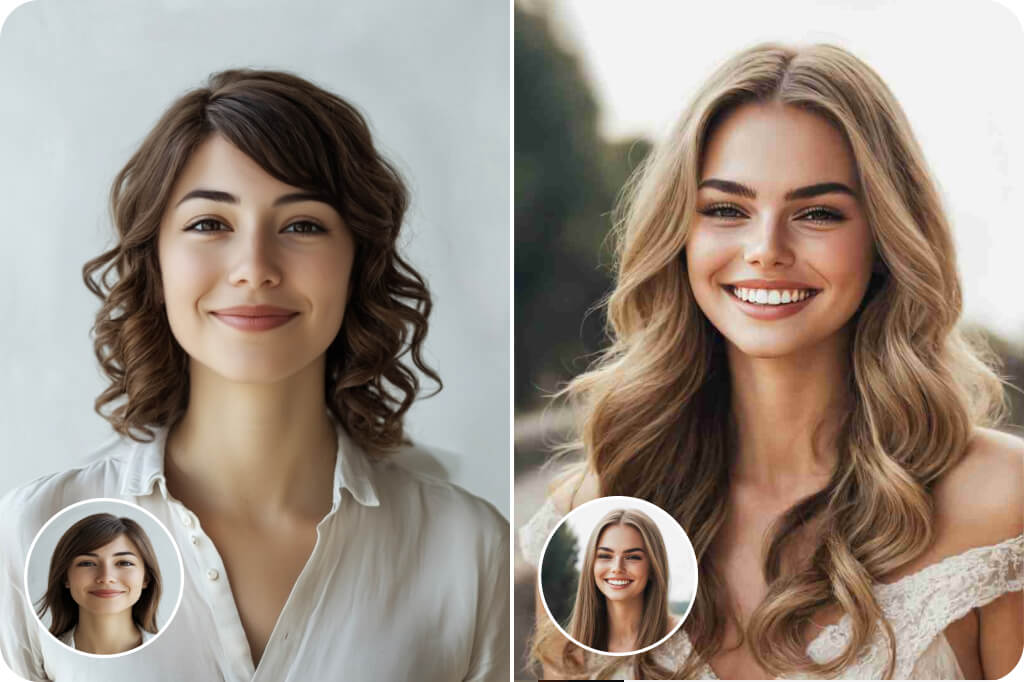 Realistic AI Perm Hairstyles for Short and Long Hair