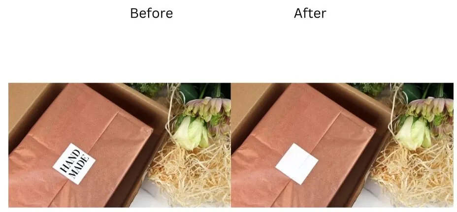 Before and after picture comparison