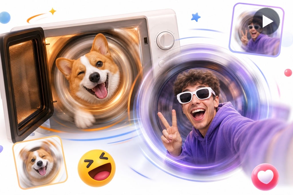 Crea video meme con rotazione divertente Crea video meme con rotazione divertente