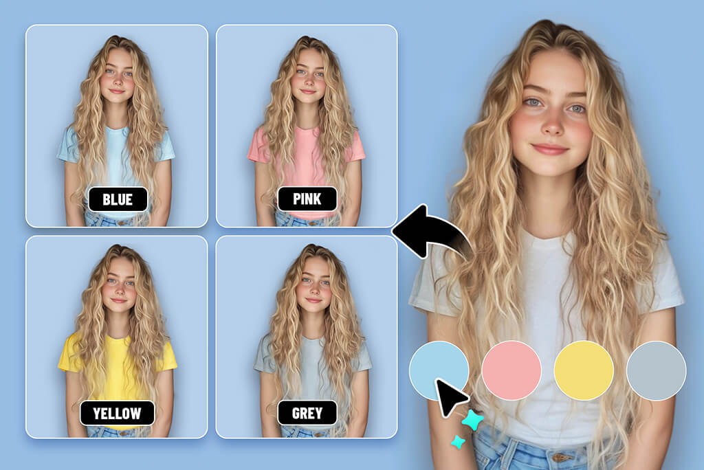 AI Clothes Color Changer – Change T-Shirt or Dress Color Online for Free