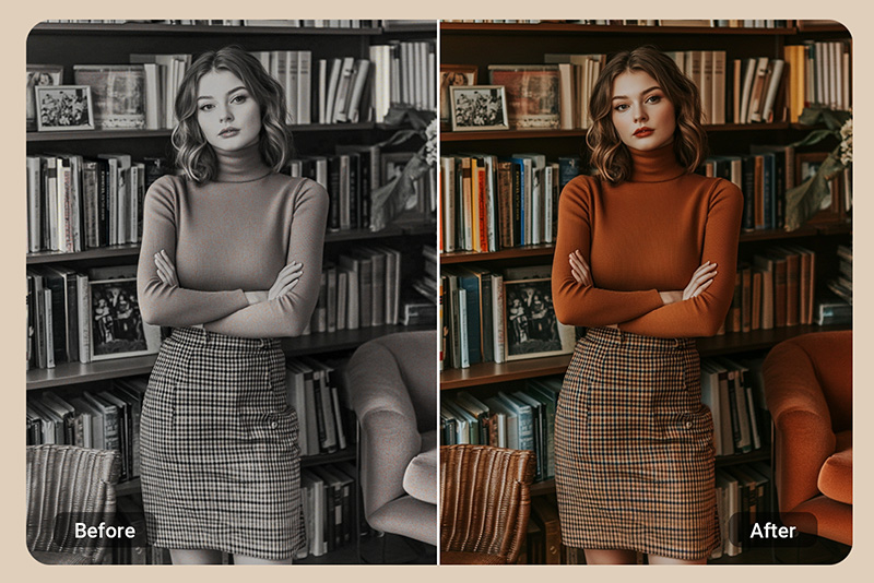 <p><span style="color: #000000;">Colorize&nbsp;Clothes&nbsp;in&nbsp;Your&nbsp;Photo</span></p>