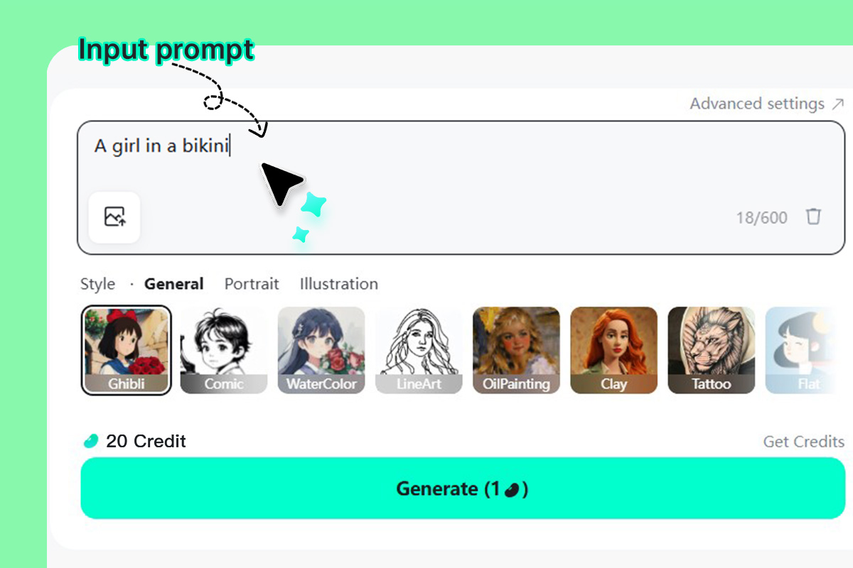 Step 1: Enter Prompt