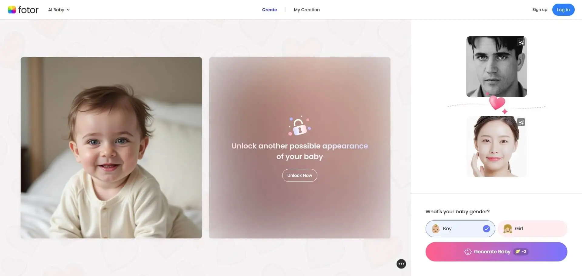 fotor ai baby creator 