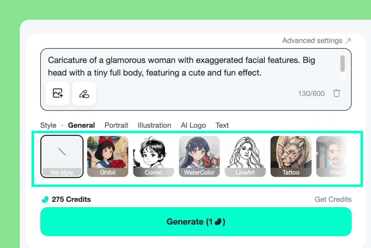 Step 2: Choose a Caricature Style