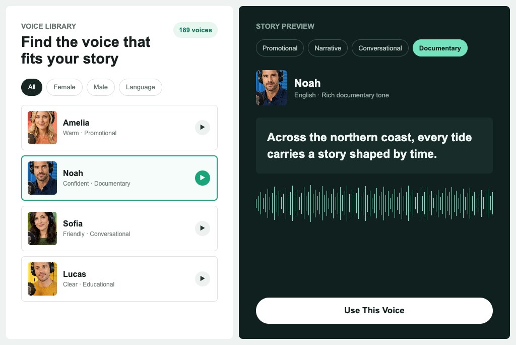 Match Every Story with the Right Voice