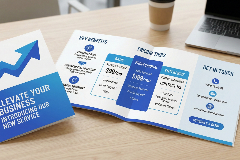 Turn Your Ideas Into Beautiful Brochures Instantly