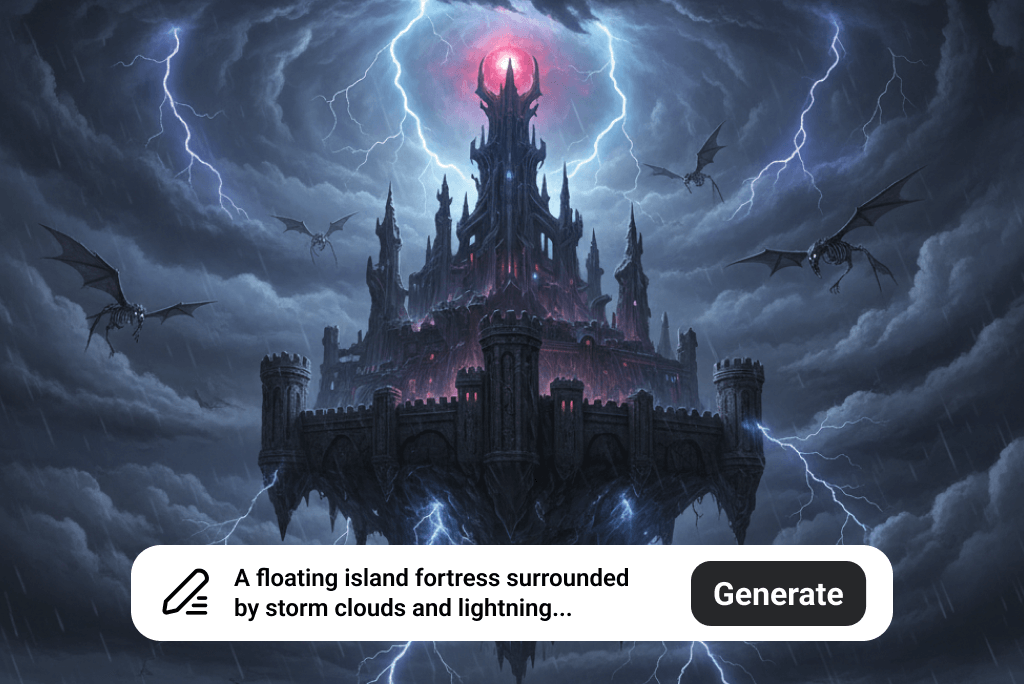 Transform Text to Dark Fantasy Art with AI