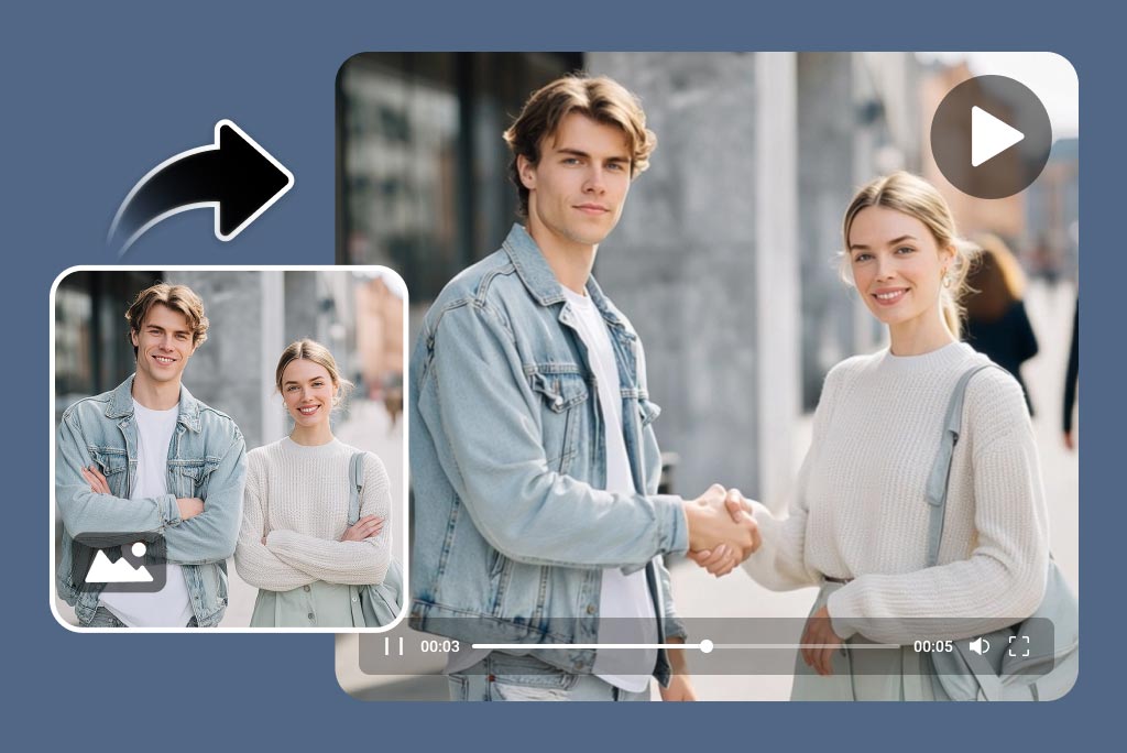 Easily Expect Two Photos to Shake Hands