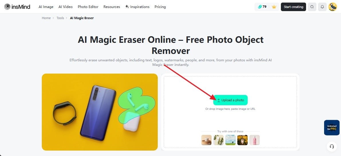 upload image to remove frame from photo Upload your image to start removing the photo frame instantly