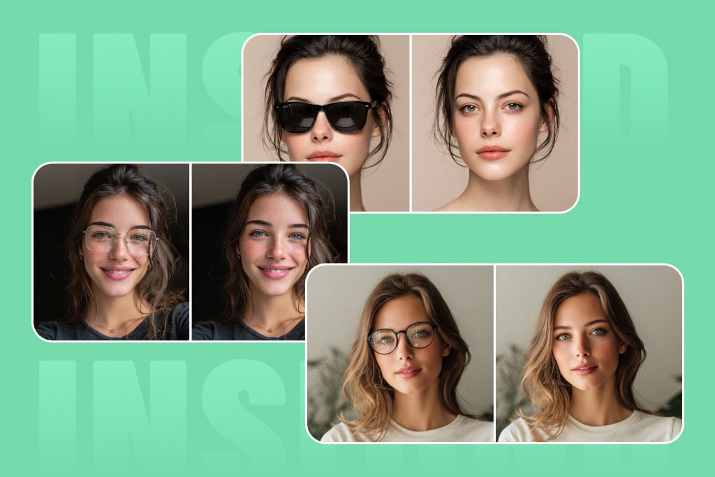 Remove Any Type of Glasses from Photos Instantly