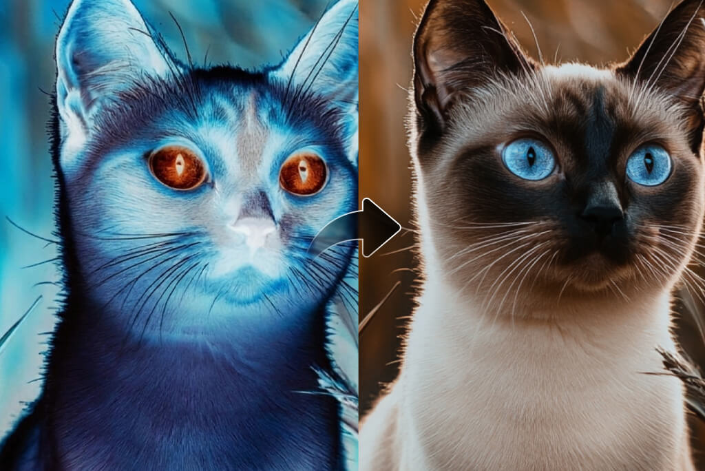 Convert Photo to Negative Effects with AI