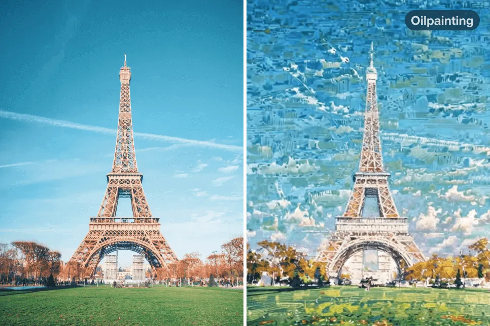 turn photo into oil painting