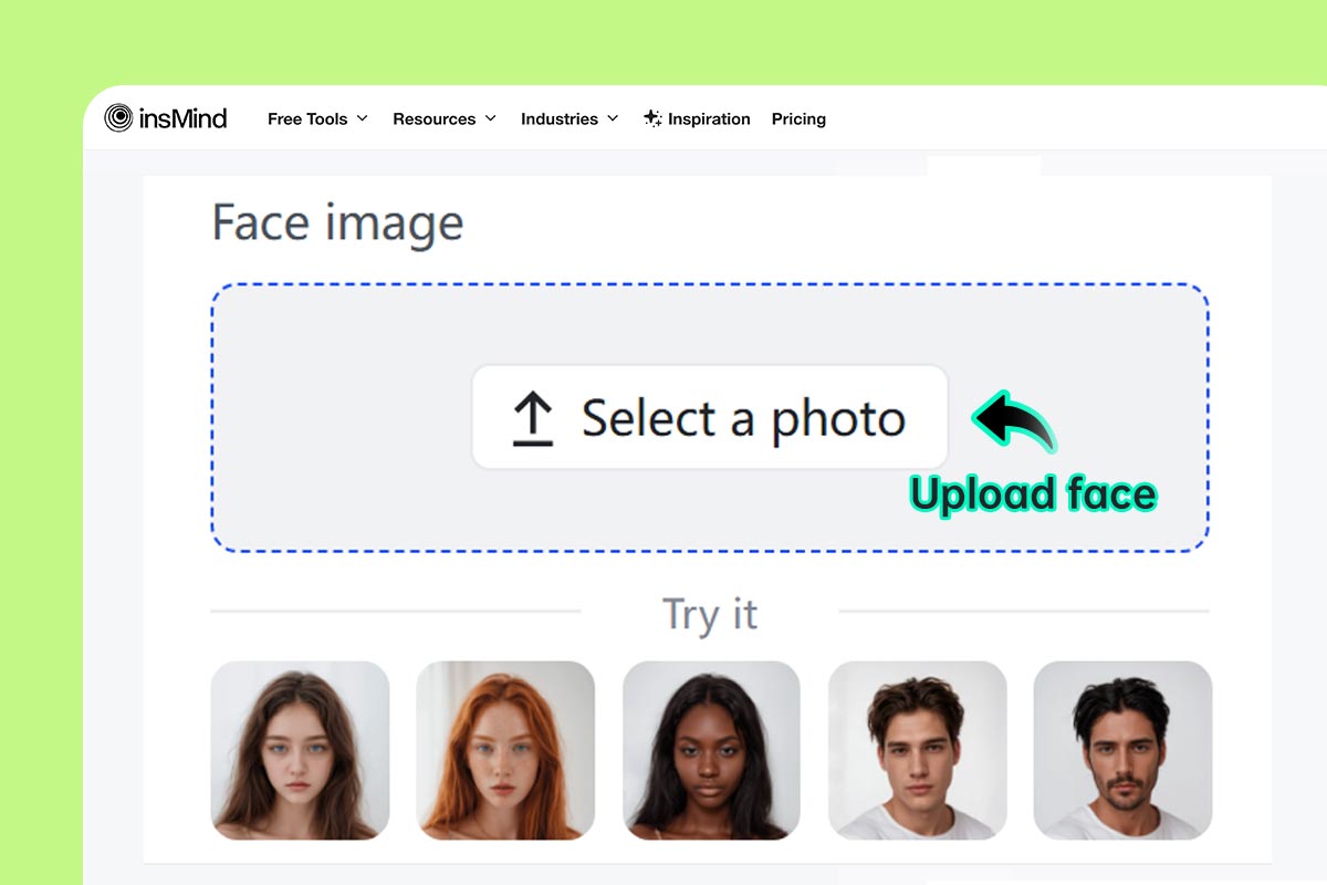 Step 2. Upload the Target Face