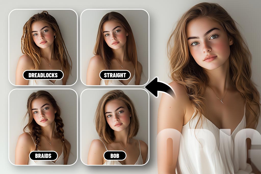 Female Hairstyle Changer
