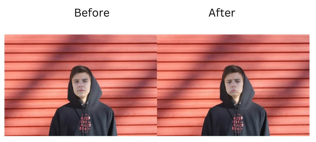 Enhance your photos with the crying filter for social media sharing.