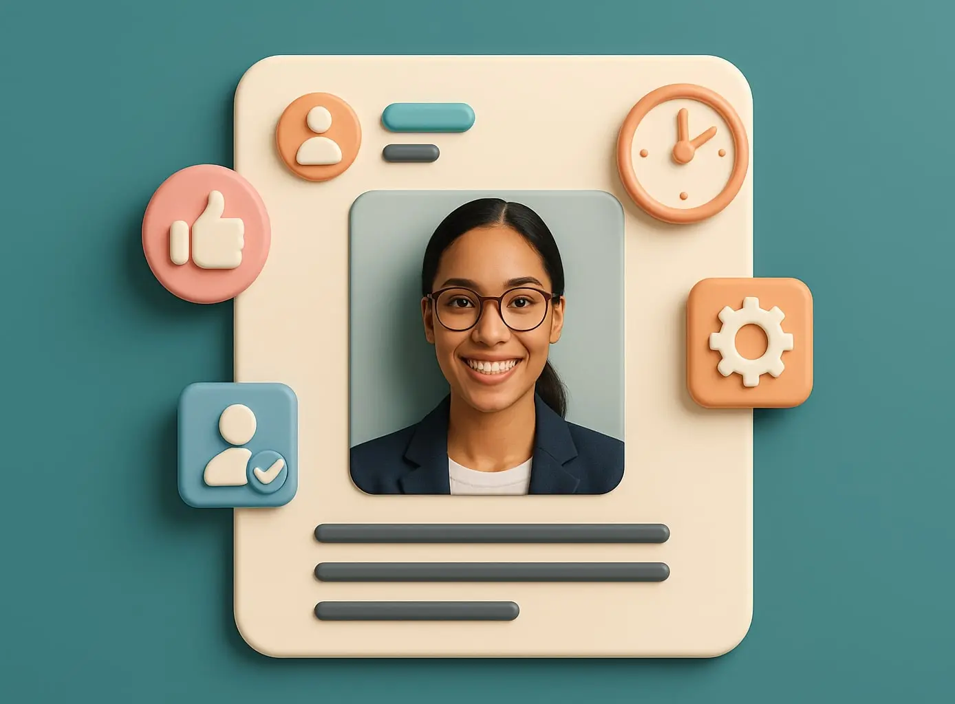 The key elements of an AI resume photo 