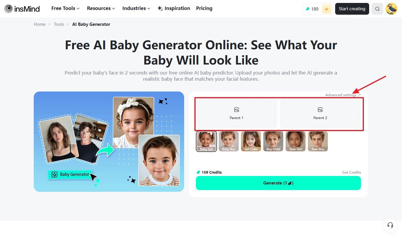 Add Parent Images In insMind