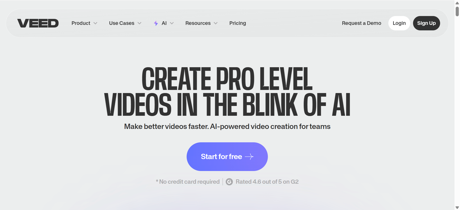 User-friendly video editor with AI features like text-to-video and video enhancement.