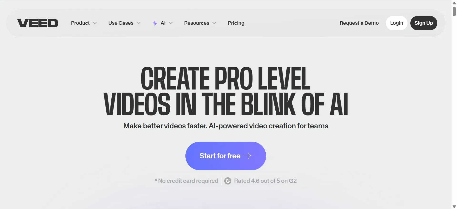 User-friendly video editor with AI features like text-to-video and video enhancement.